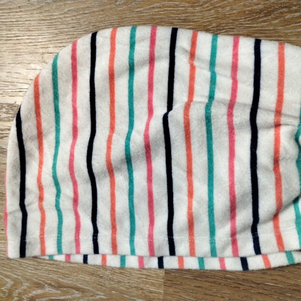 Carter's Girls Hooded Cover-Up Zip Up Striped Colorful Size 5T - Picture 11 of 16